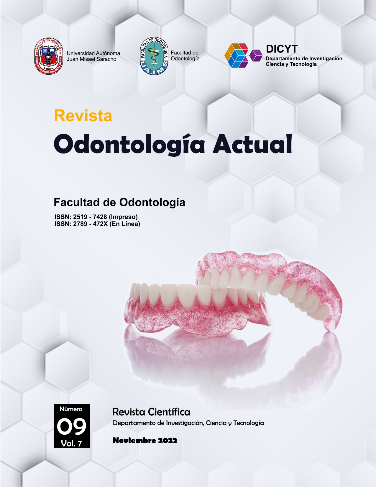 					Ver Vol. 7 Núm. 9 (2022): Odontologia Actual 
				